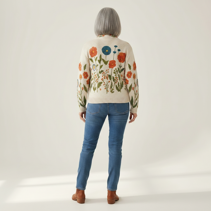 Brianna - Wildflower Meadow Zip Cardigan - View 3