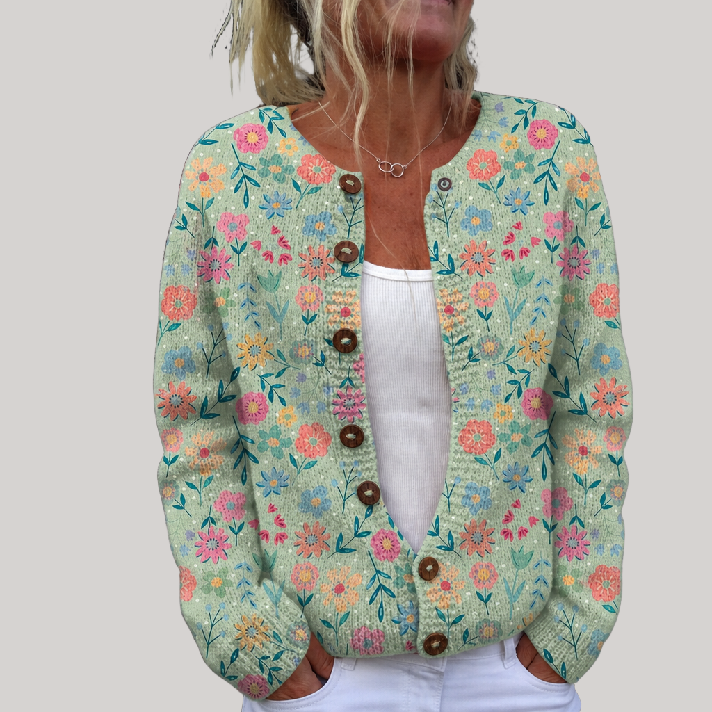 Lily - Women's Vintage Floral Cardigan