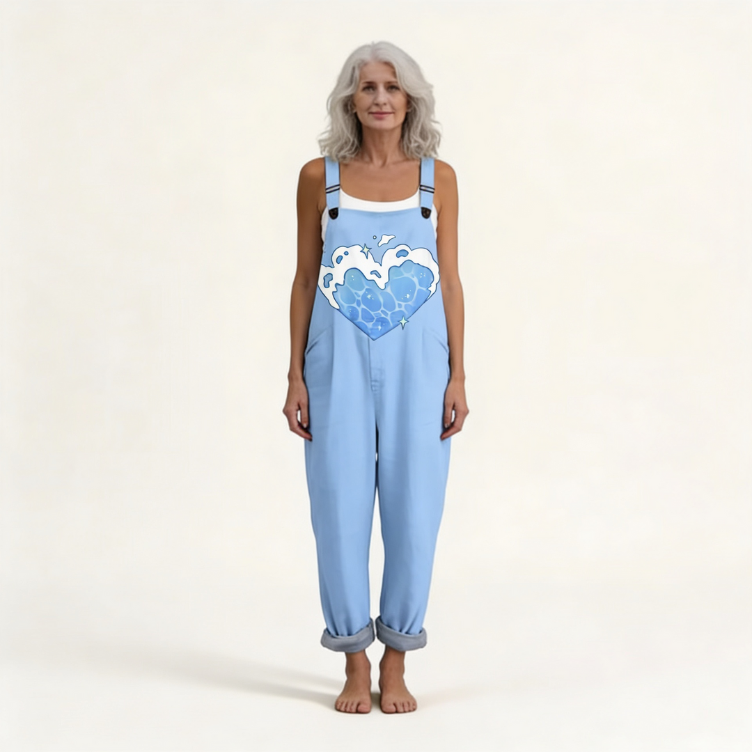 Cora – Ocean Heart Jumpsuit