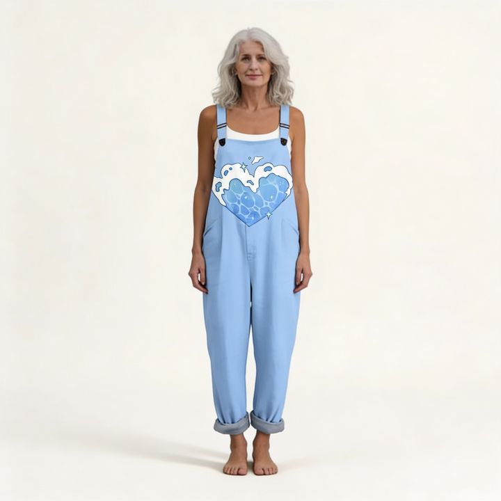 Cora – Ocean Heart Jumpsuit