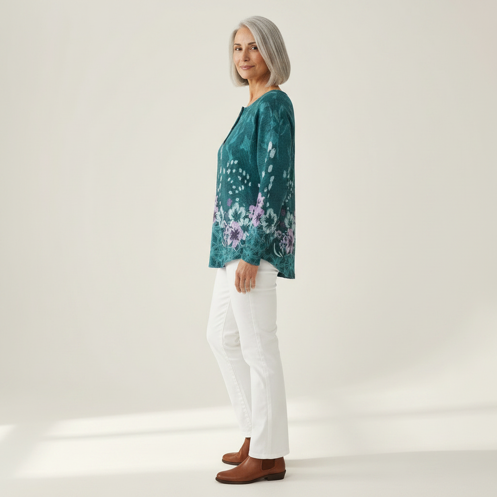 Rose - Flowers on turquoise - View 2