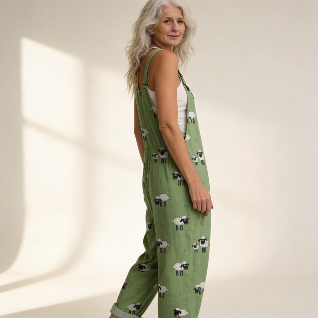 Greta – Flowing Pastoral Jumpsuit