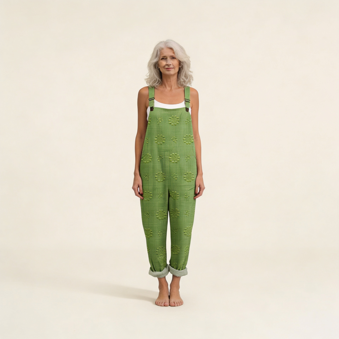 Maeve – Flowing Textured Jumpsuit