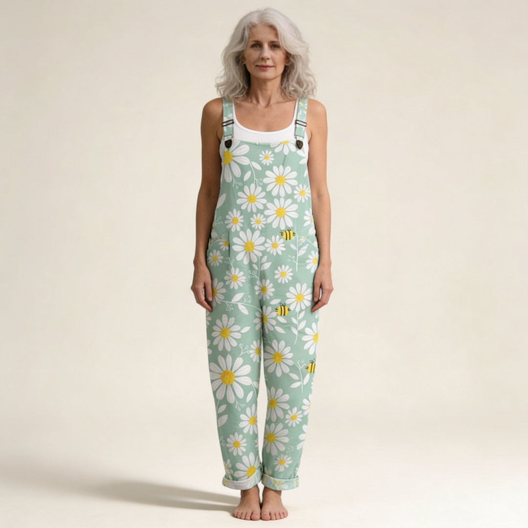 Siobhan - Pastel Mint &amp; Daisy Motif