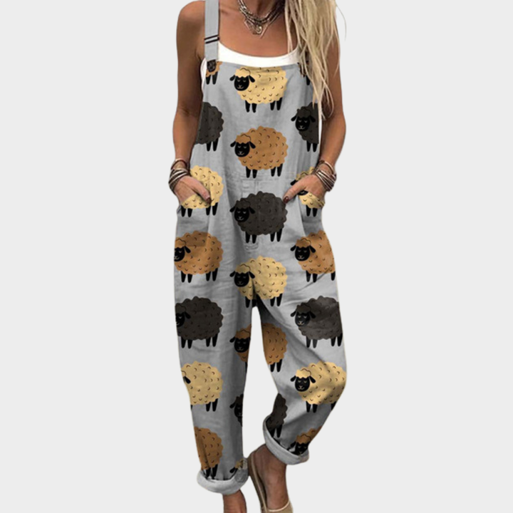Gwendolyn - Playful Sheep Jumpsuit