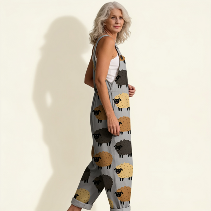 Gwendolyn - Playful Sheep Jumpsuit