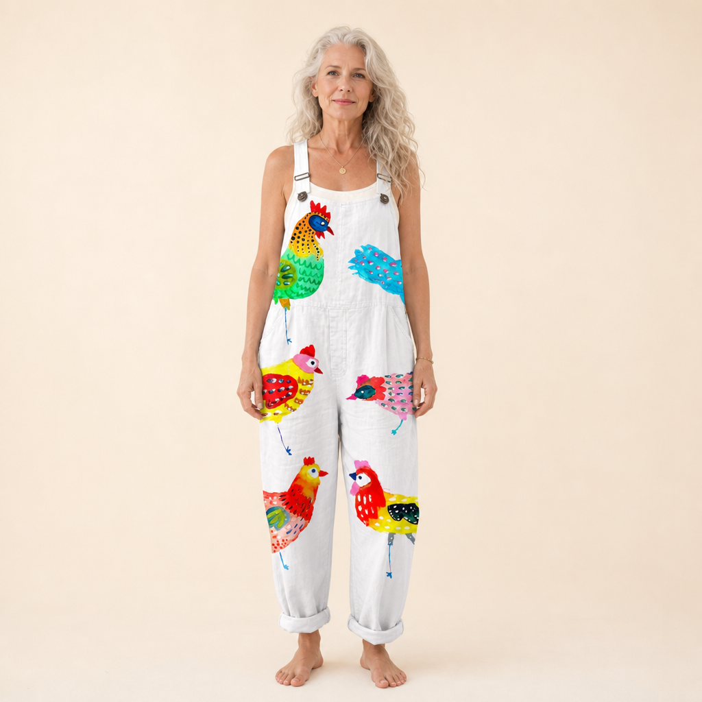 Lydia - Colourful Hen Jumpsuit