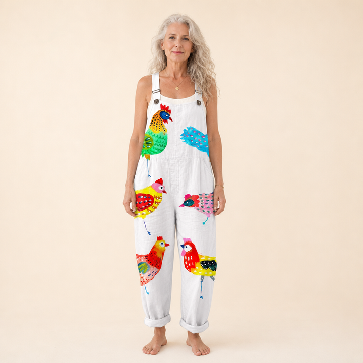 Lydia - Colourful Hen Jumpsuit