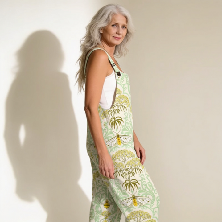 Grainne – Flowing Botanical Bee Jumpsuit