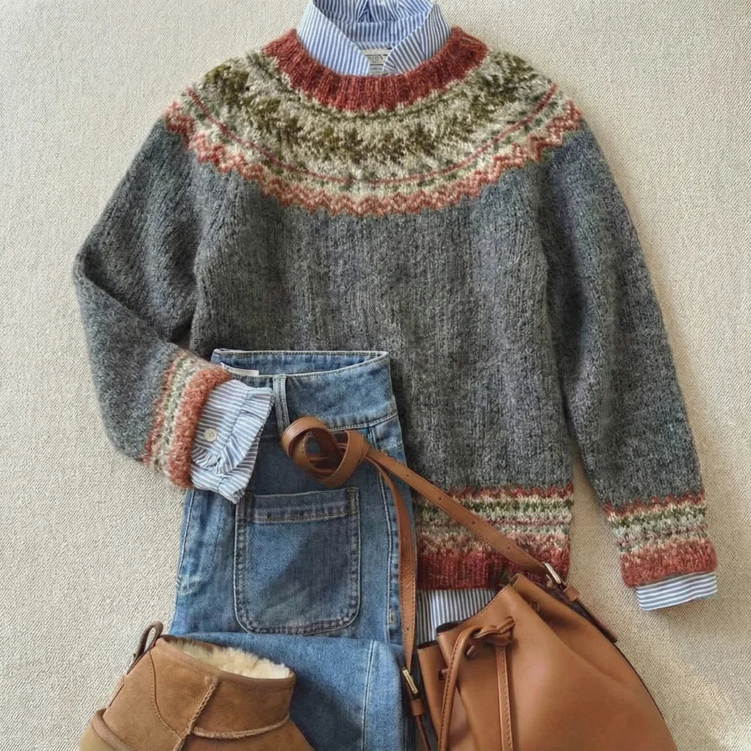 Hannah - Classic Vintage Knit Sweater