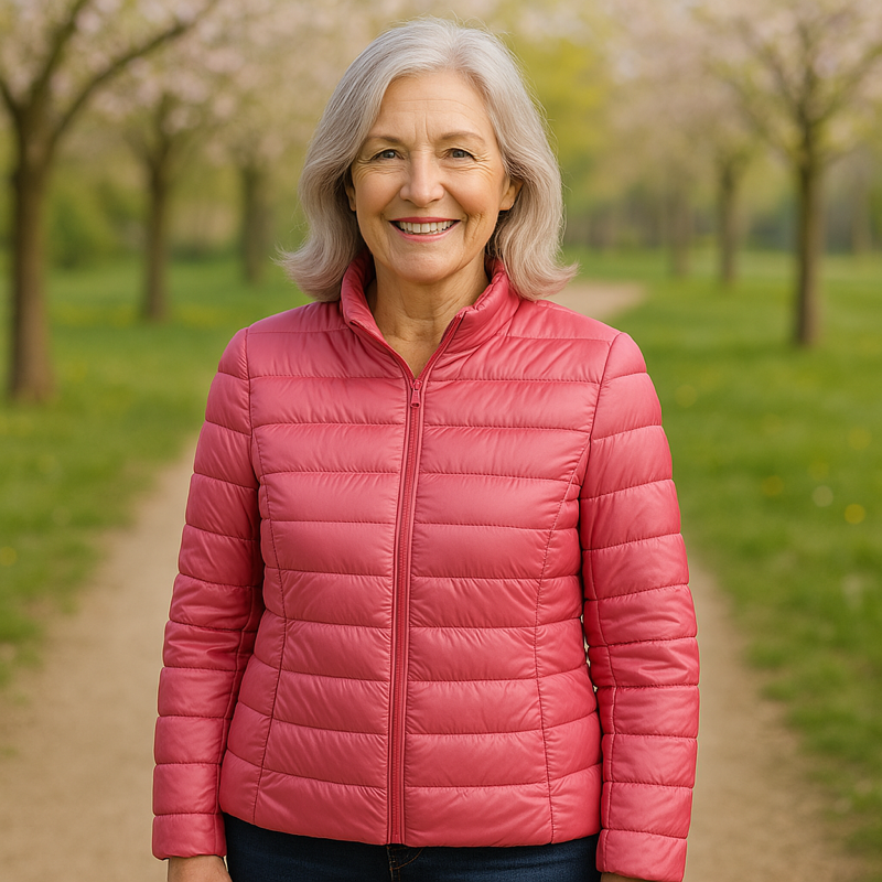 Marie - Salmon Puffer Jacket