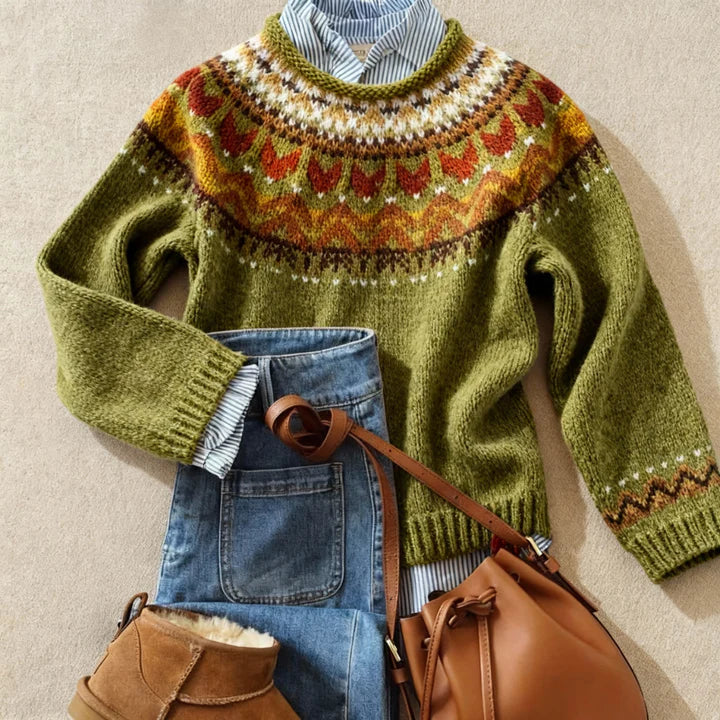 Sophie - Classic Vintage Knit Sweater