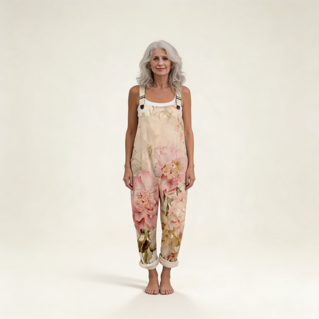 Niamh - Soft Pastel Peony Motif