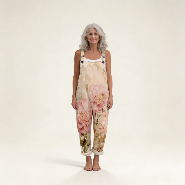 Niamh - Soft Pastel Peony Motif