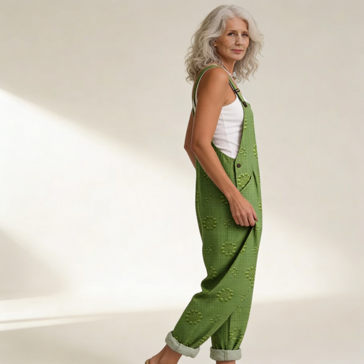 Maeve – Flowing Textured Jumpsuit