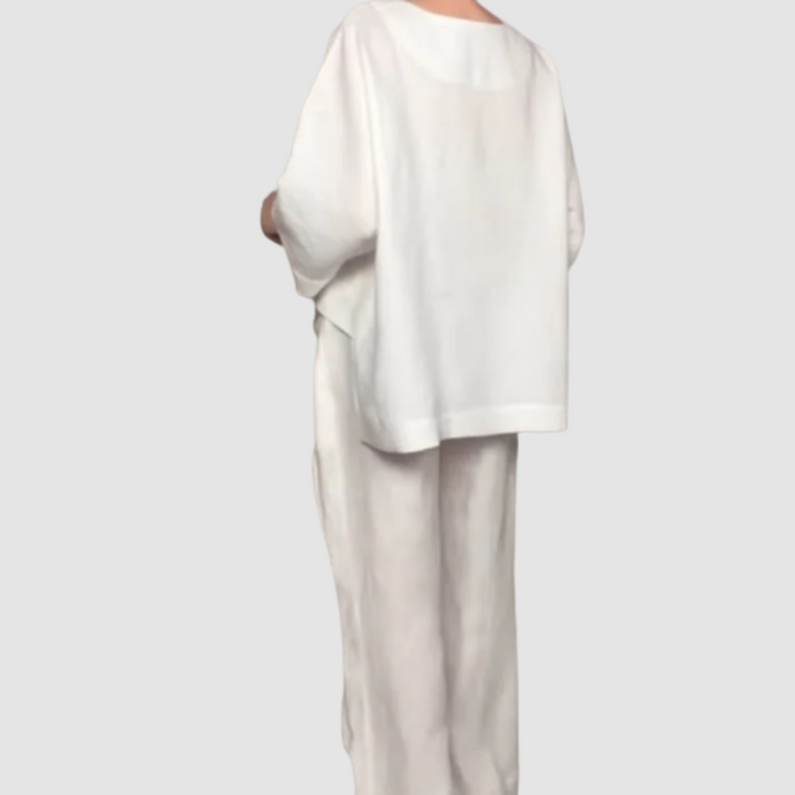 Vina Relaxed 2-Piece Set Wide-Leg Trousers