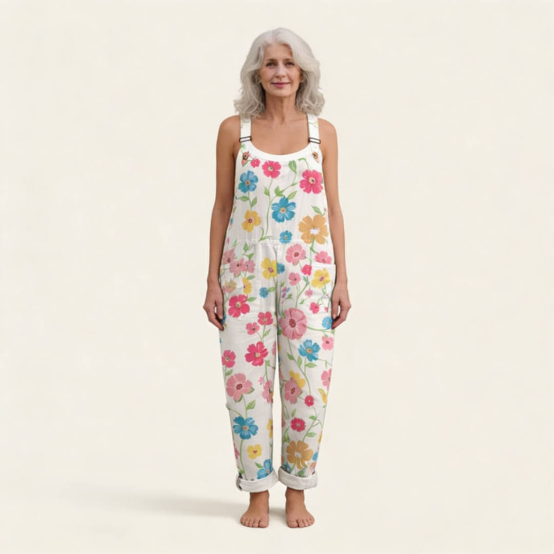 Aisling - Multi-Coloured Floral Blossom Motif