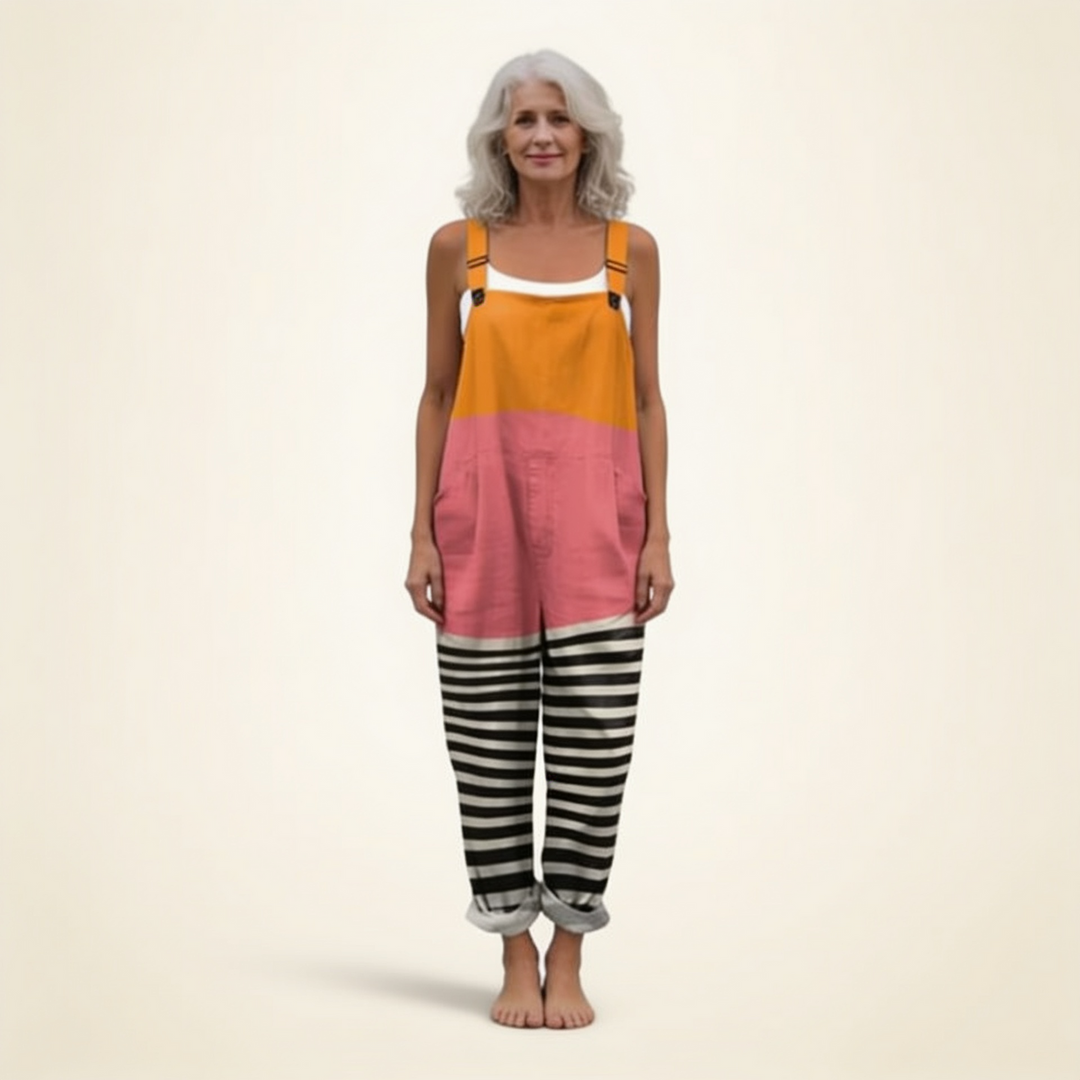 Mairead - Luminous Colourblock &amp; Stripe Design