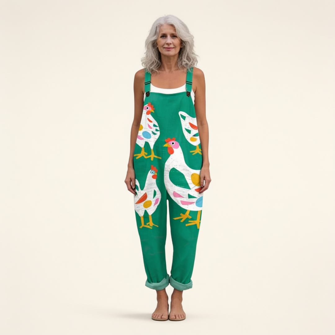 Cecilia - Abstract Hen Jumpsuit