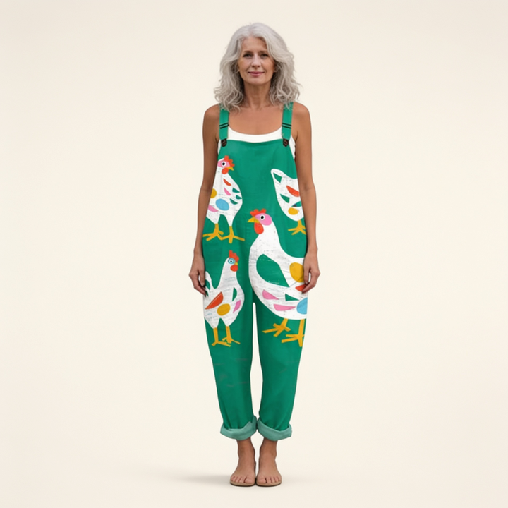 Cecilia - Abstract Hen Jumpsuit