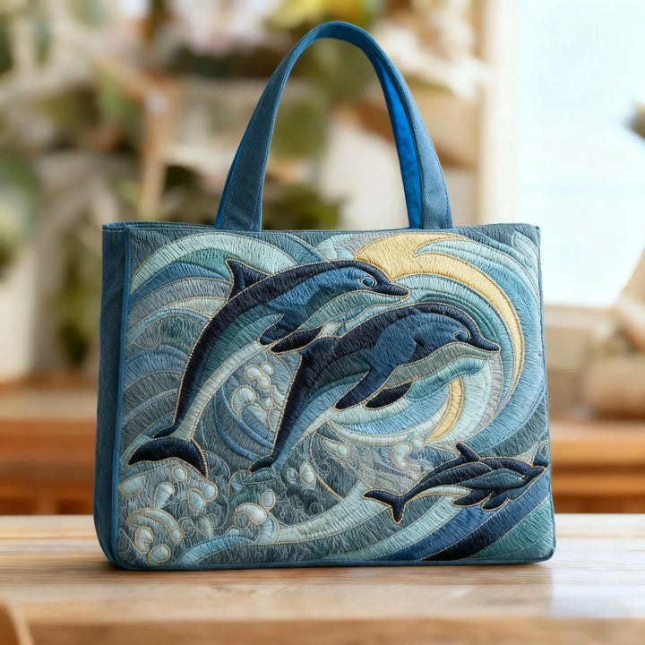Ocean Dolphin Handmade Bag