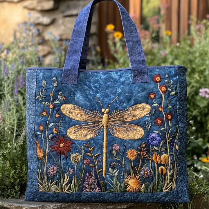Golden Dragonfly Handmade Bag