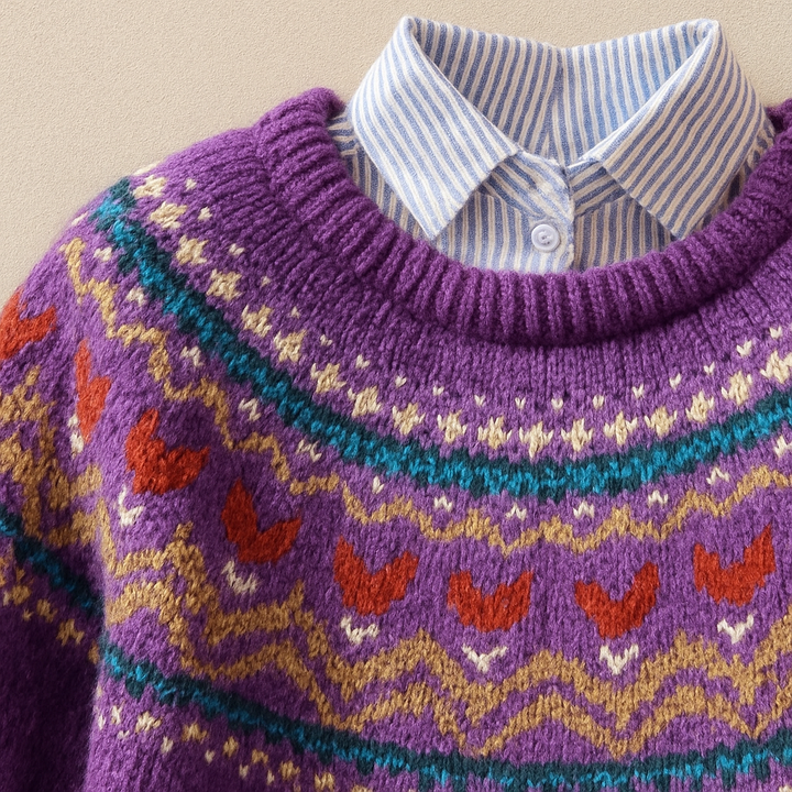 Lucy - Classic Vintage Knit Sweater