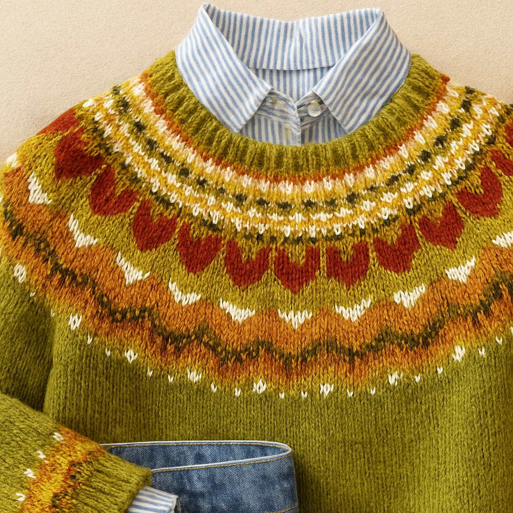 Sophie - Classic Vintage Knit Sweater
