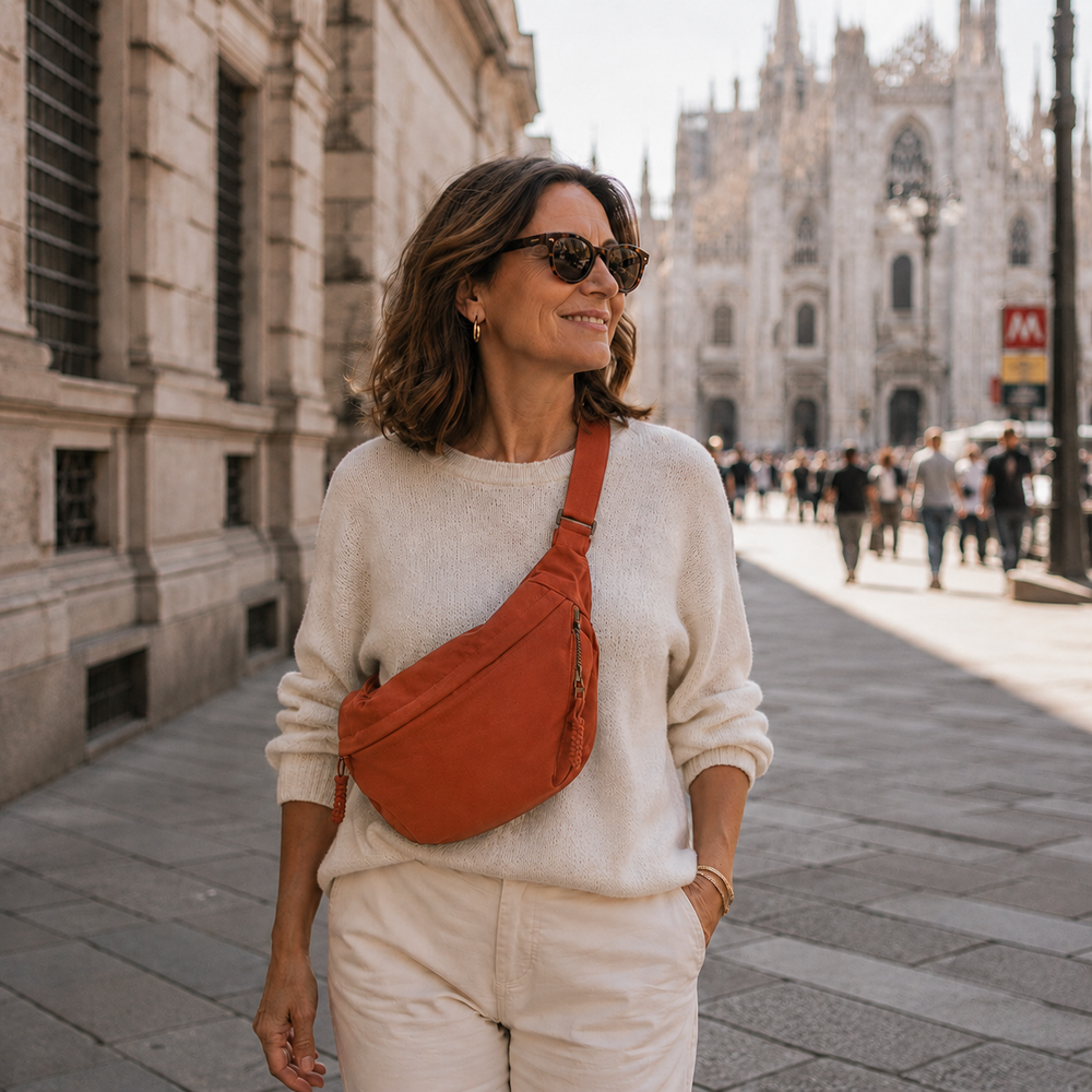 Gioia - Orange Shoulder Bag