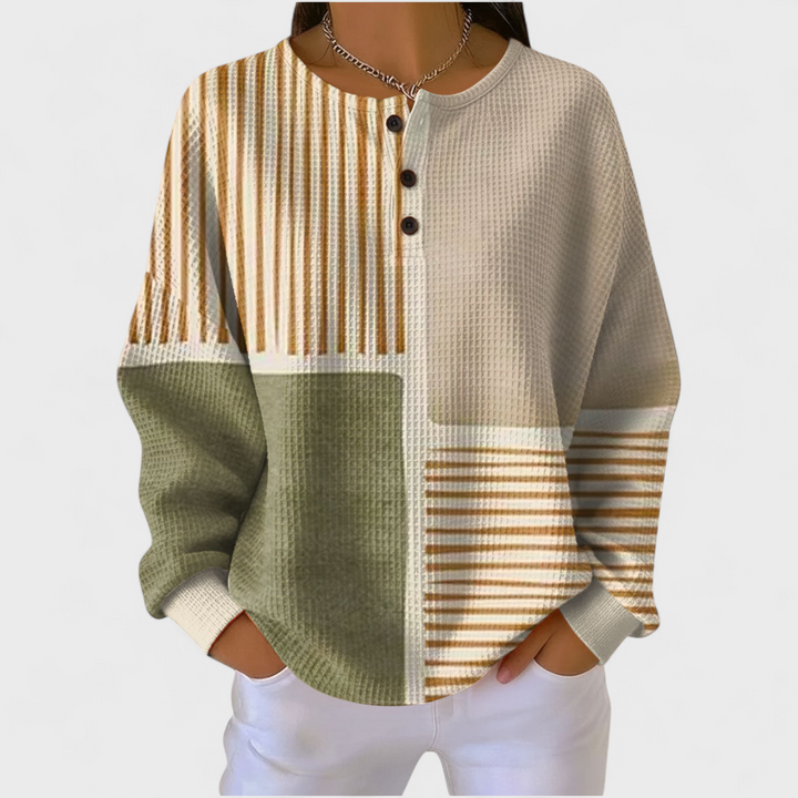 Lotte - Patchwork in green and mustard - Product Photo