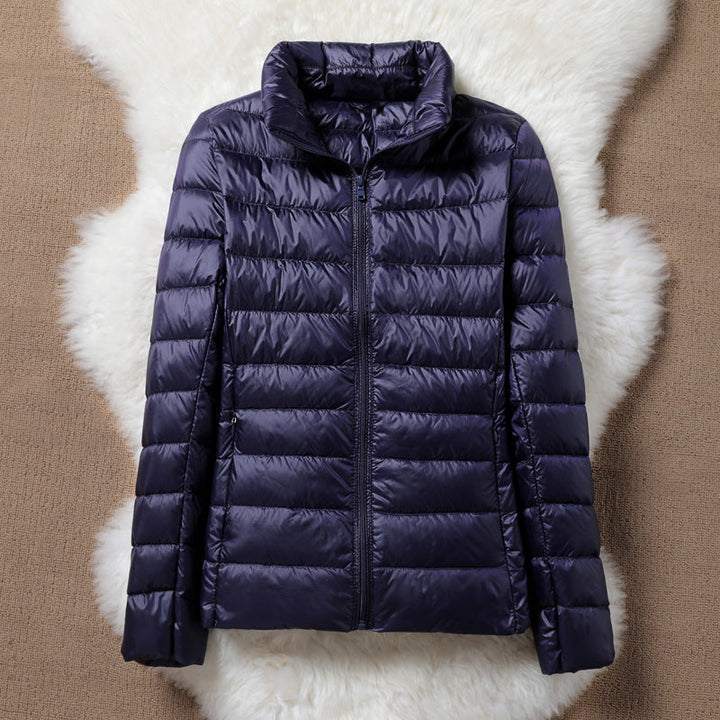 Sally - Navy Puffer Jacket