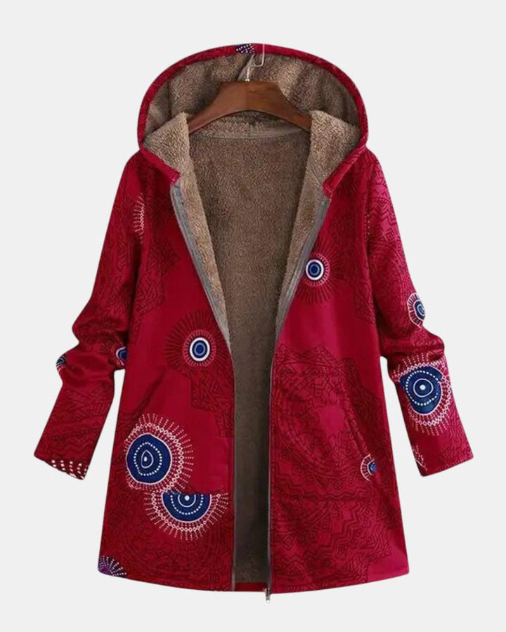 Adele - Mandala Print Hooded Coat