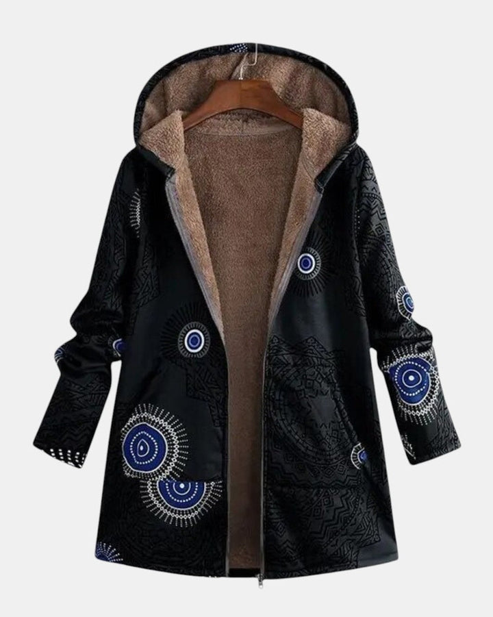 Adele - Mandala Print Hooded Coat