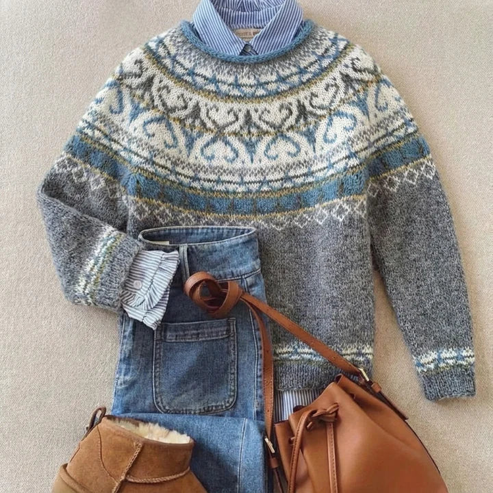 Victoria - Chic Vintage Knit Sweater