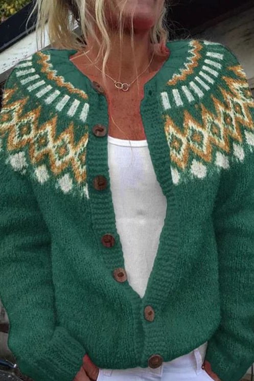 Angelica - Norwegian Pattern Cardigan - View 5