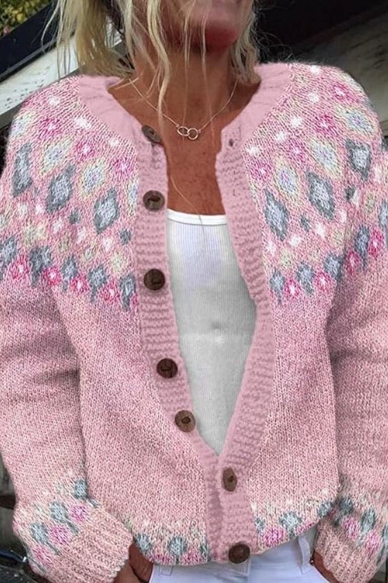 Angelica - Norwegian Pattern Cardigan - View 6