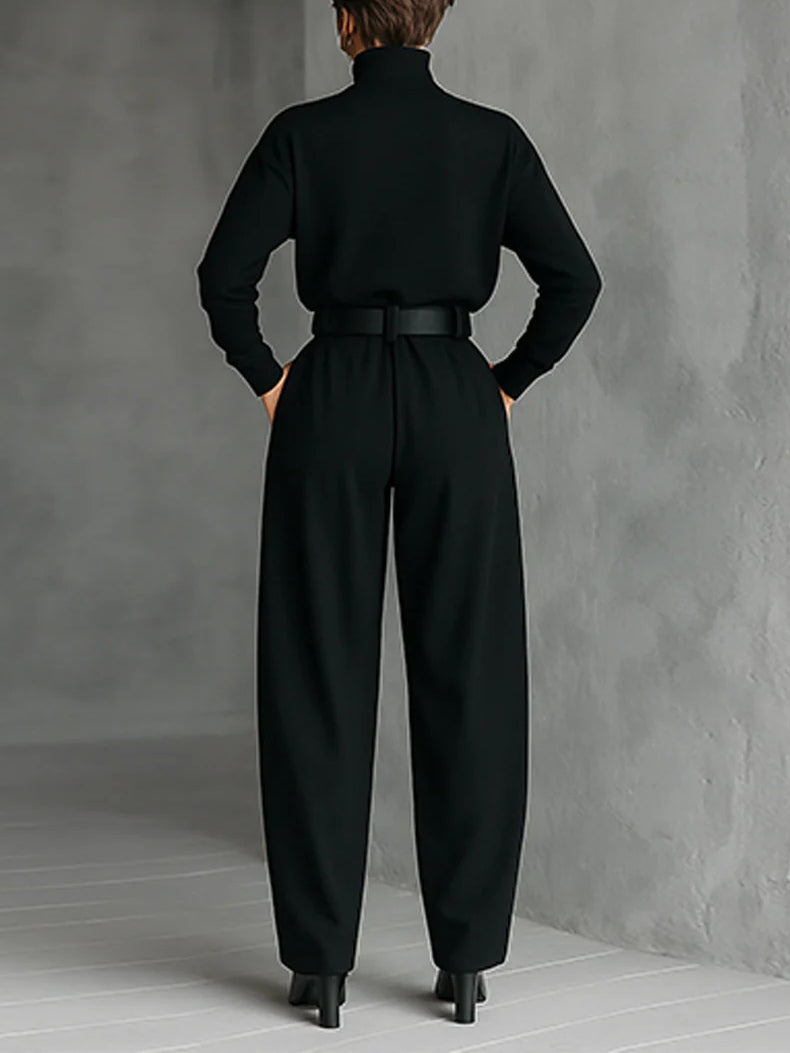 Jessica Elegant Top &amp;amp; Straight-Leg Trousers Set Trousers