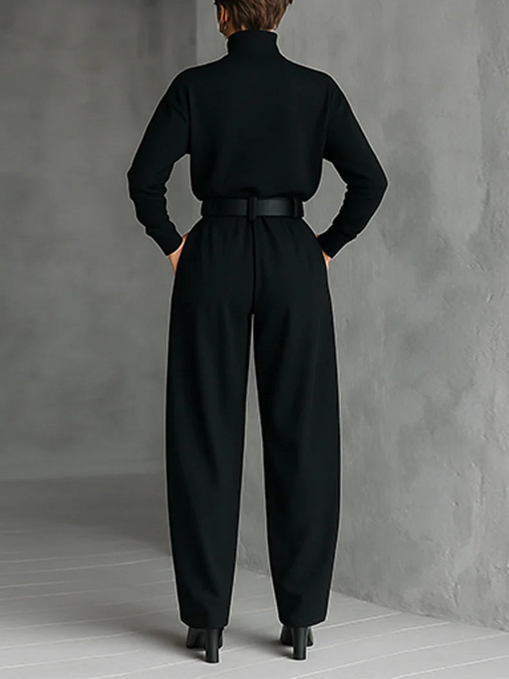 Jessica Elegant Top &amp;amp; Straight-Leg Trousers Set Trousers