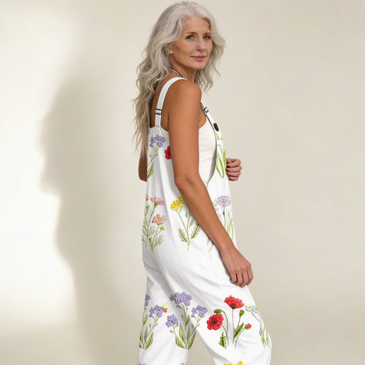 Clara – Flowing Spring Floral Jumpsuit