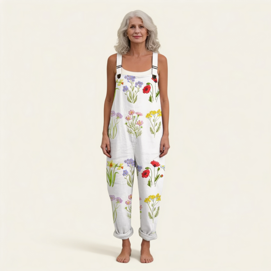 Clara – Flowing Spring Floral Jumpsuit