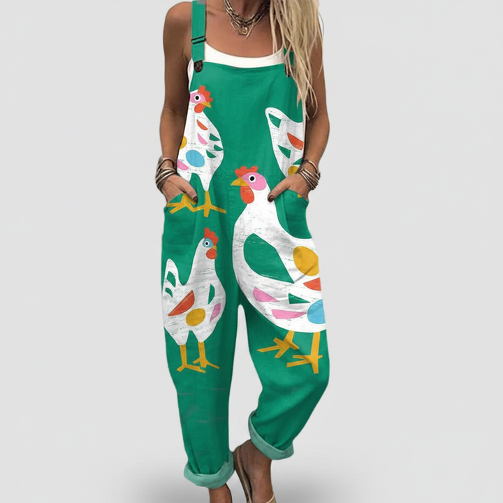 Cecilia - Abstract Hen Jumpsuit