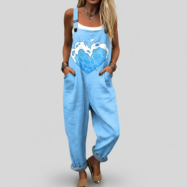 Cora – Ocean Heart Jumpsuit
