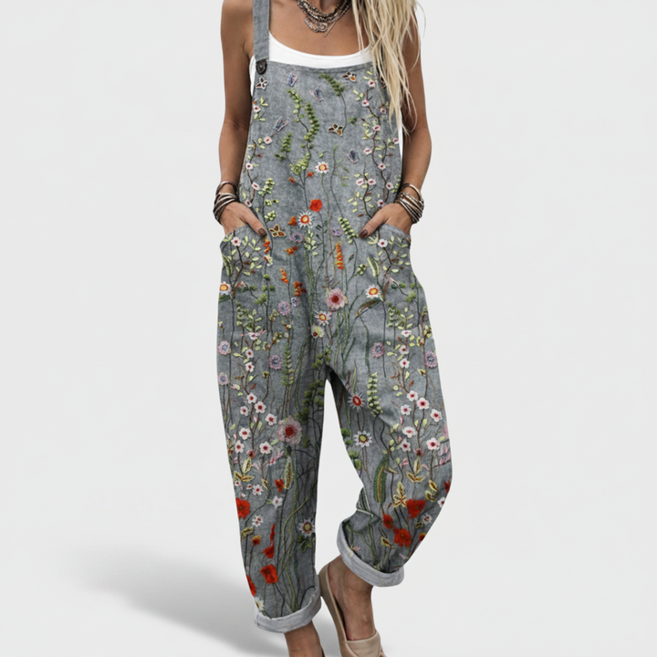 Hazel – Flowing Wildflower Jumpsuit