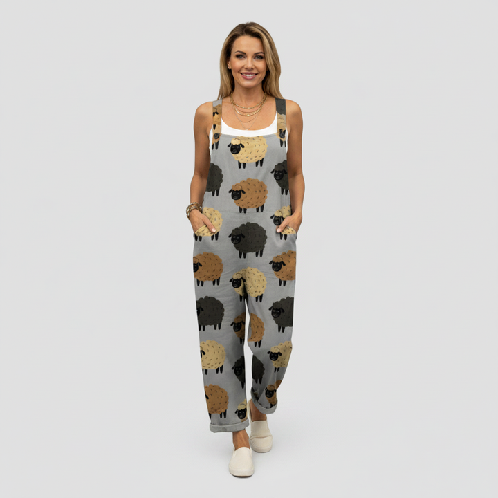 Gwendolyn - Playful Sheep Jumpsuit