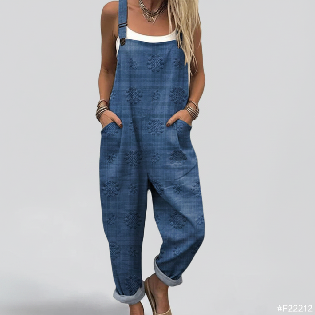 Maeve – Flowing Textured Jumpsuit
