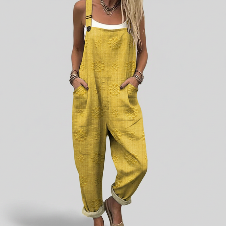 Maeve – Flowing Textured Jumpsuit