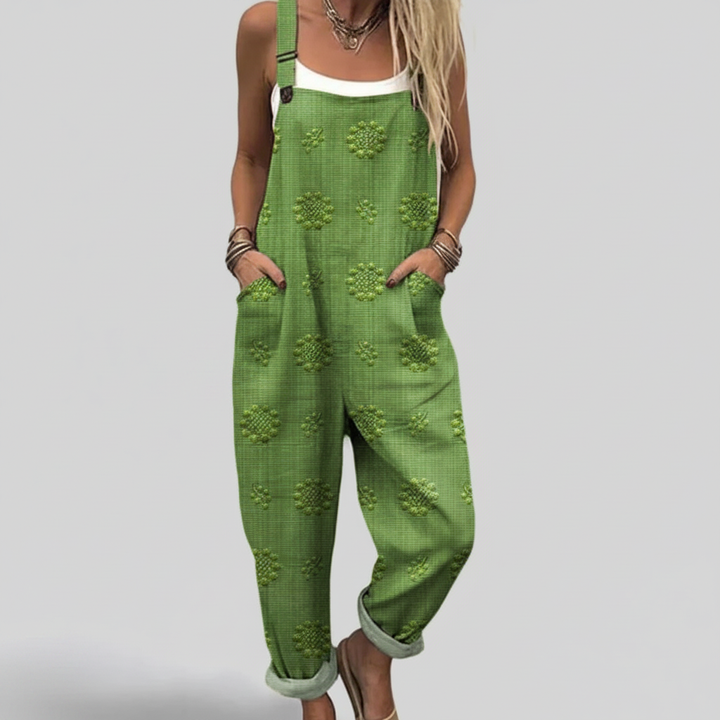 Maeve – Flowing Textured Jumpsuit