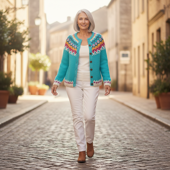 Angelica - Norwegian Pattern Cardigan - View 4