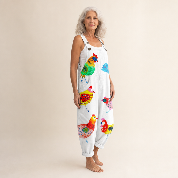 Lydia - Colourful Hen Jumpsuit