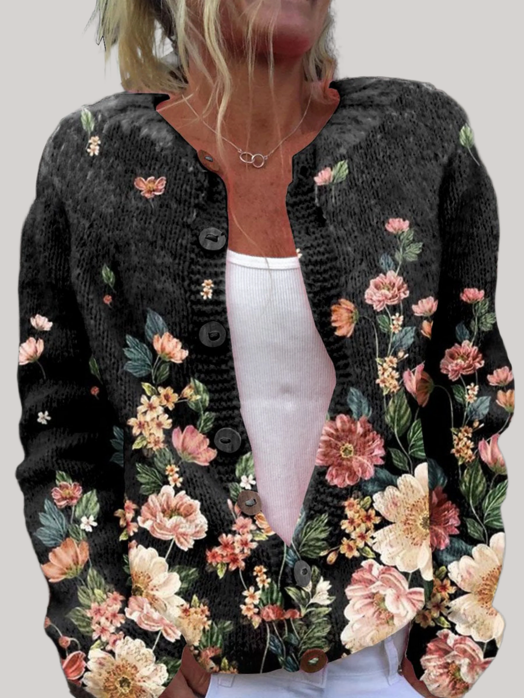 Sophie - Vintage Floral Cardigan
